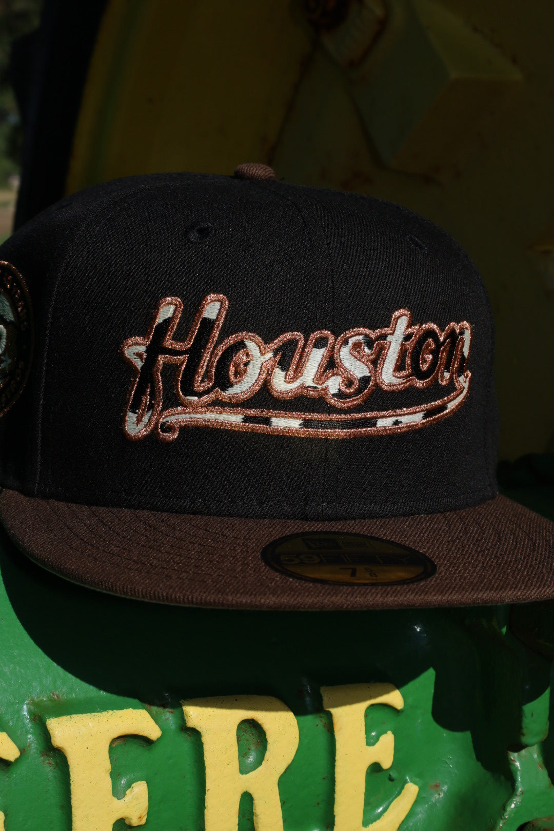 New Era Houston Astros 40th Anniversary Side Patch Grey UV 59Fifty Fitted (Black/Walnut)