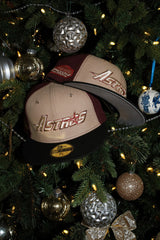 New Era Houston Astros Astrodome The Original Side Patch Fitted (Khaki/Maroon/Black) - New Era