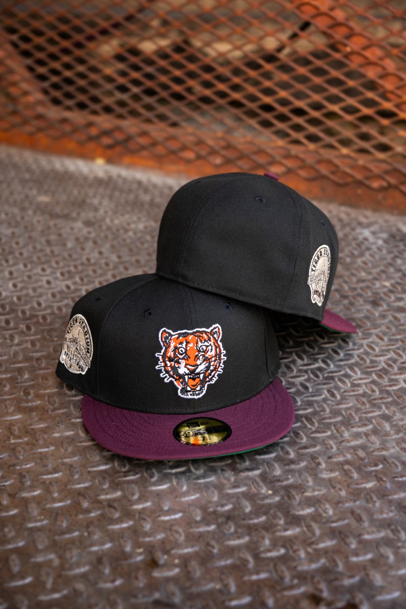 New Era Detroit Tigers Tiger Stadium Green UV (Black/Maroon) 59Fifty Fitted