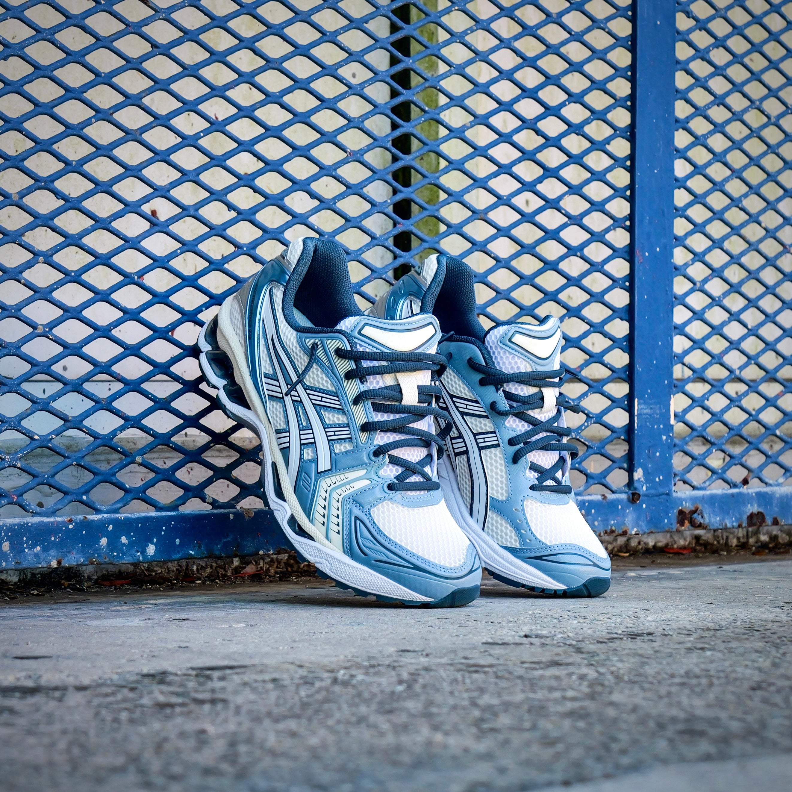 Mens Asics Gel-Kayano 14 (Cream/Raw Indigo) - Asics