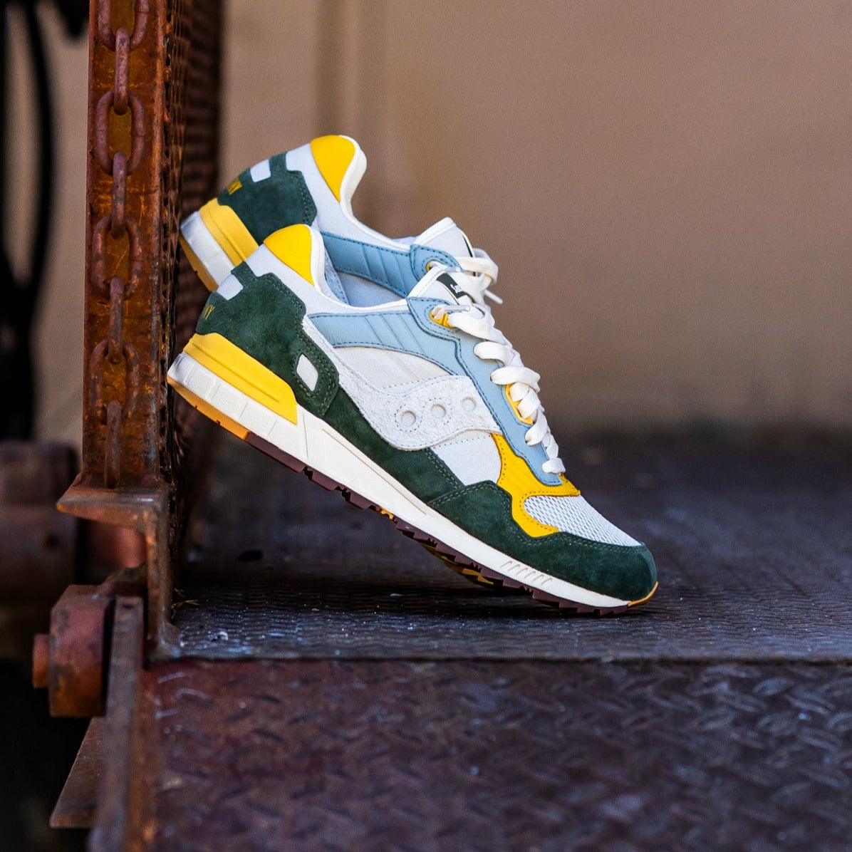 Mens Saucony Shadow 5000 (Grey/Green) - Saucony