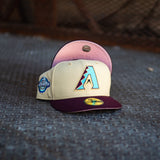 New Era Arizona Diamondbacks 2001 WS Pink UV (Vegas Gold/Burgundy) 59Fifty Fitted - New Era