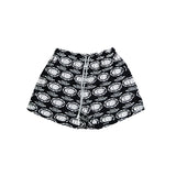 Memory Lane Barbwire Print Mesh Shorts (Black) - Memory Lane