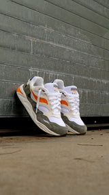 Mens Saucony Grid Shadow 2 Essential (White/Safety Orange) - Saucony