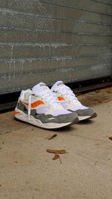 Mens Saucony Grid Shadow 2 Essential (White/Safety Orange) - Saucony