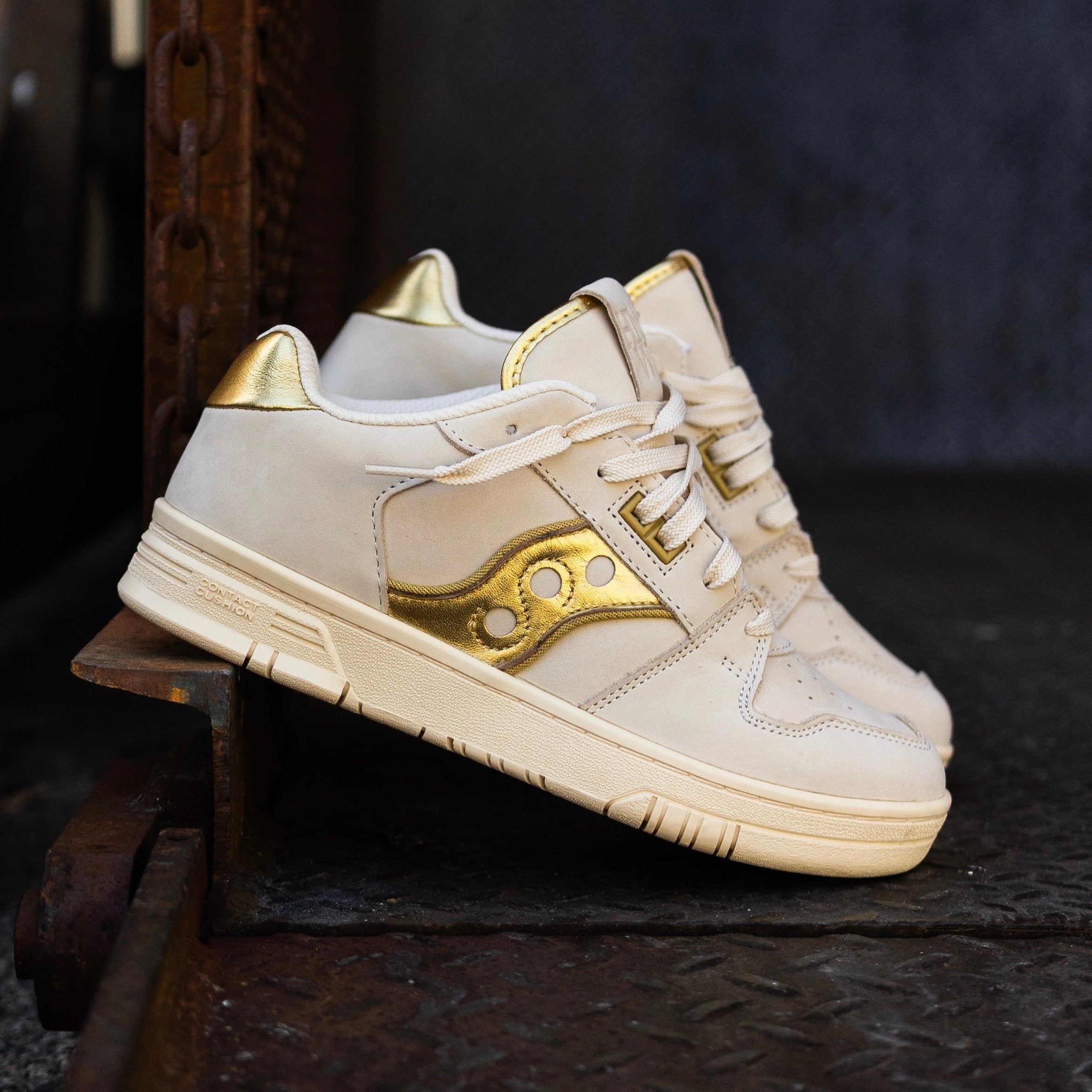 Mens Saucony Sonic Low (Cream/Gold) - Saucony