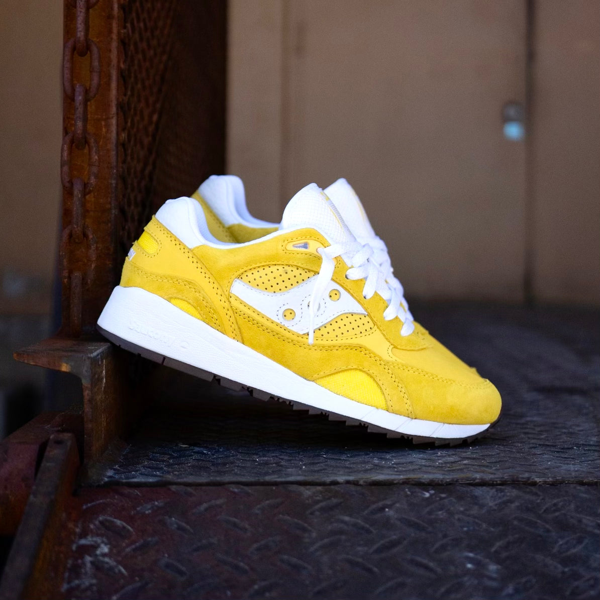 Mens Saucony Shadow 6000 Ivy Prep (Yellow/White)- S70802-2 - Saucony