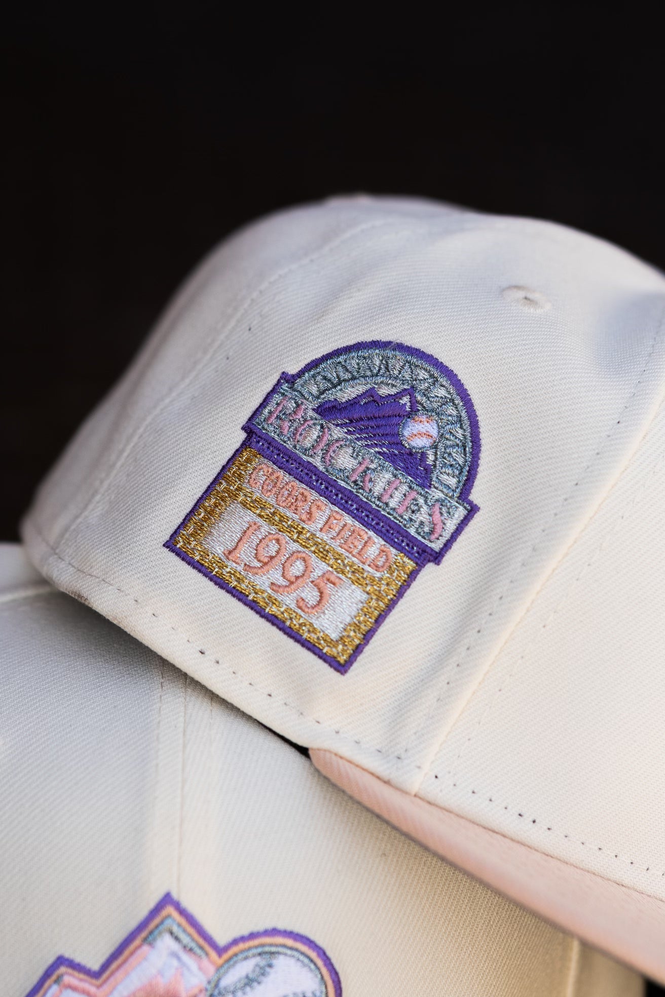 New Era Colorado Rockies Coors Field 1995 Grey UV (Off White/Mango Mocha) - New Era