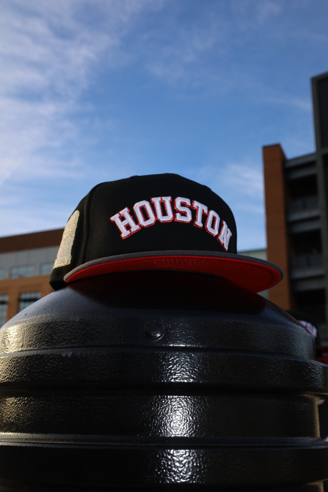 New Era Houston Astros 17' 22' Championship Trophies Side Patch Fitted (Black/Graphite) - New Era