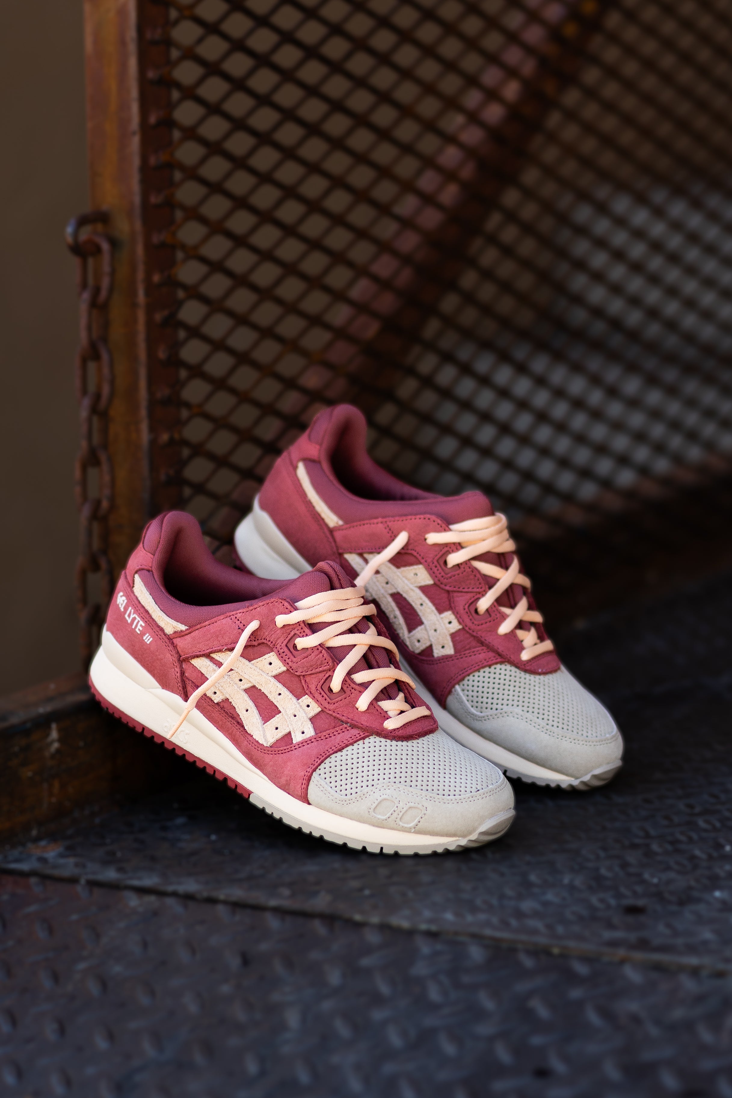 Mens Asics Gel-Lyte III OG (Wood Crepe/Burnt Red) -  1203A345.201 - Asics