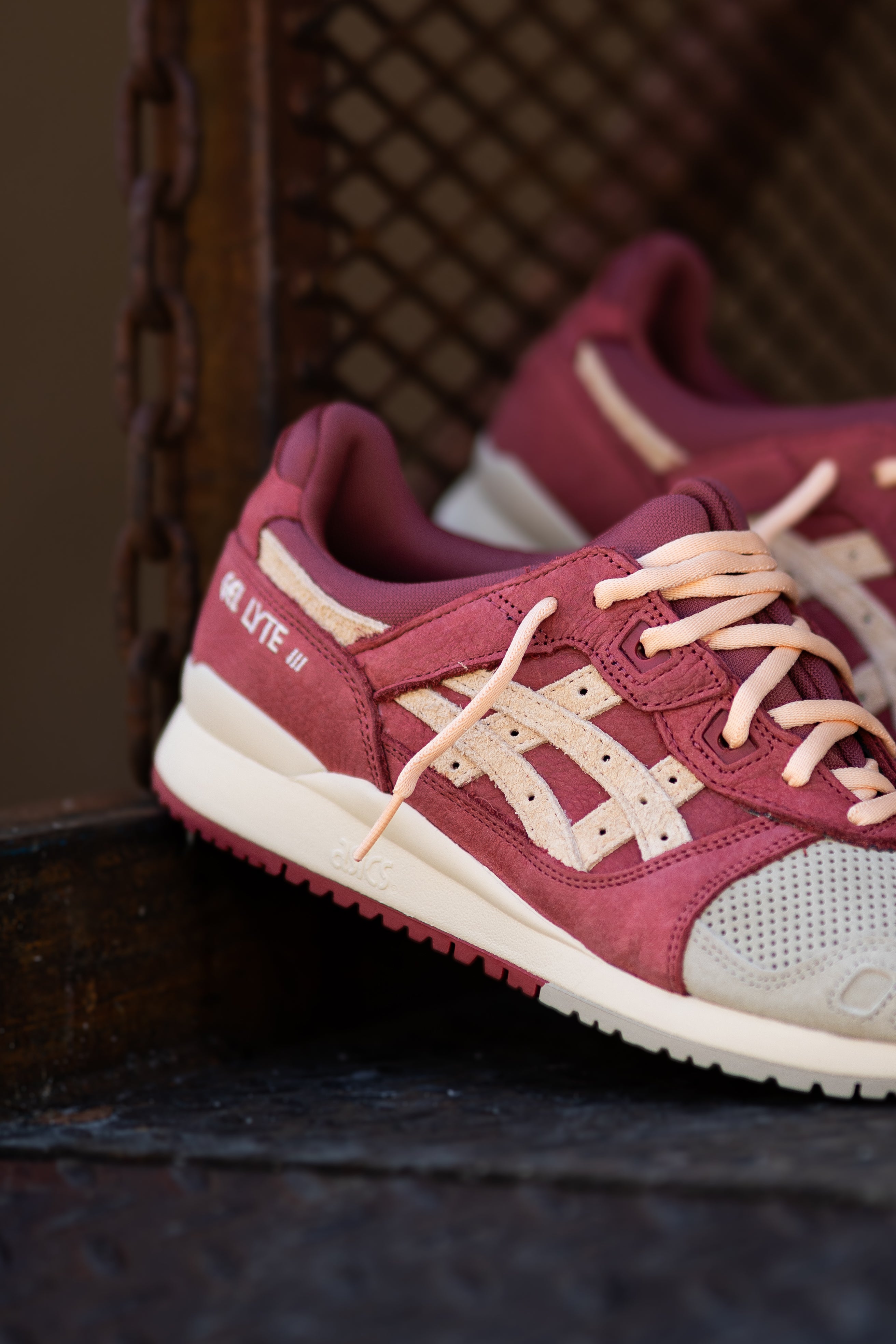 Mens Asics Gel-Lyte III OG (Wood Crepe/Burnt Red) -  1203A345.201 - Asics