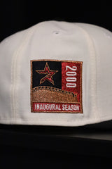 New Era Houston Astros 2000 Inaugural Season Side Patch Fitted (Off White/Black) - New Era