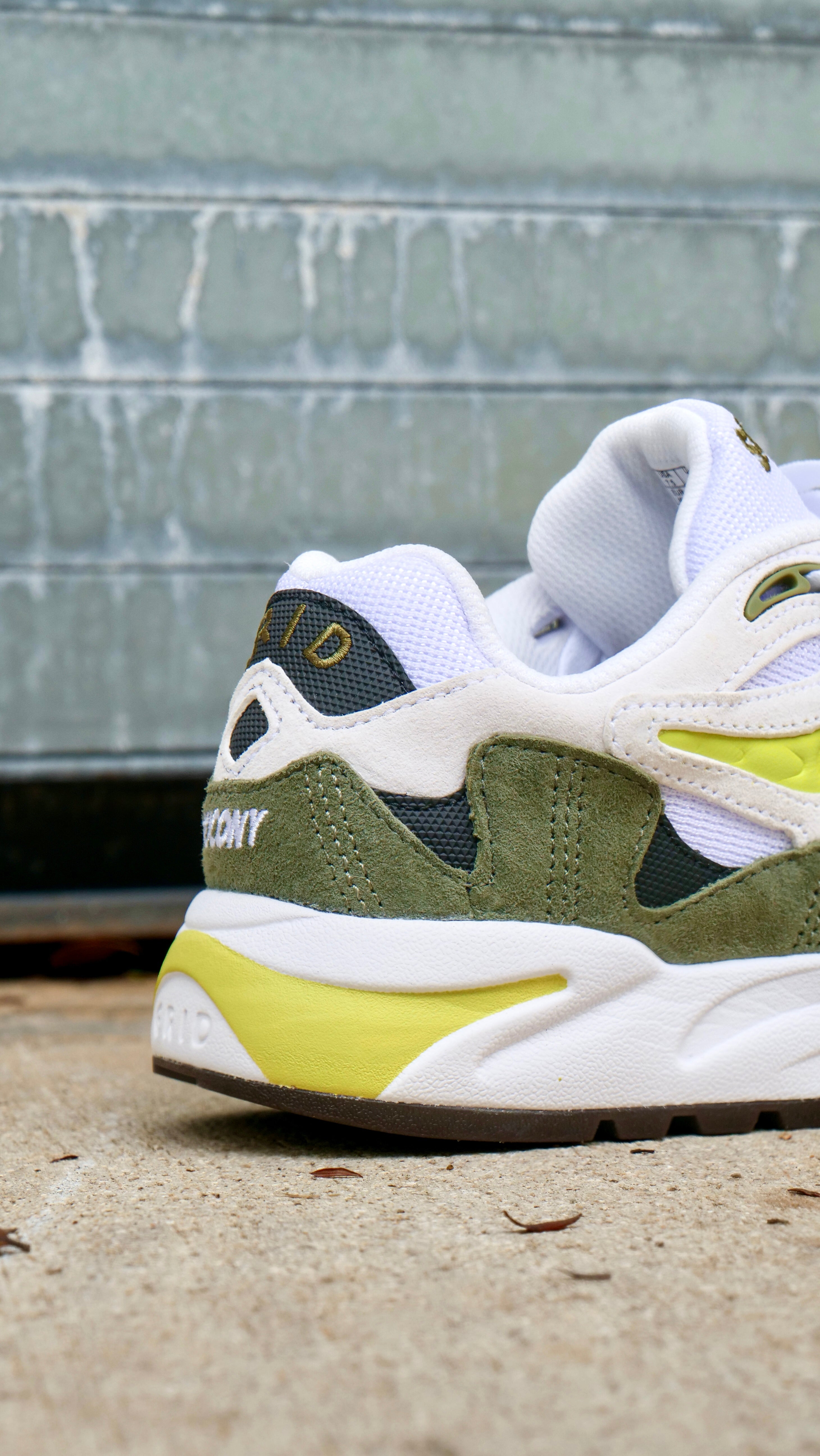 Mens Saucony Grid Shadow 2 Essential (White/Green) - Saucony