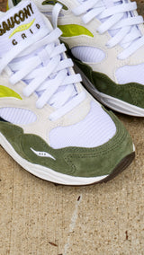 Mens Saucony Grid Shadow 2 Essential (White/Green) - Saucony