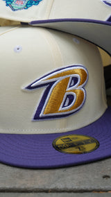 New Era Baltimore Ravens NFL Draft 1997 Grey UV (Off White/Purple) 59Fifty Fitted - New Era