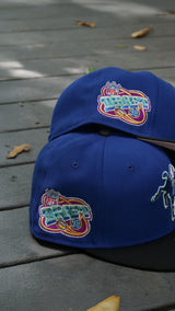 New Era Indianapolis Colts NFL Draft 1998 Pink UV (Royal/Black) 59Fifty Fitted - New Era