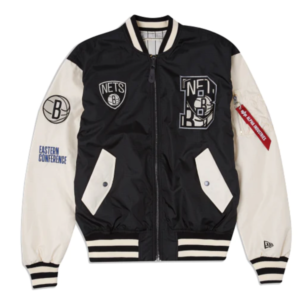 New Era x Alpha Industries MA-1 Bomber Jacket Brooklyn Nets - New Era