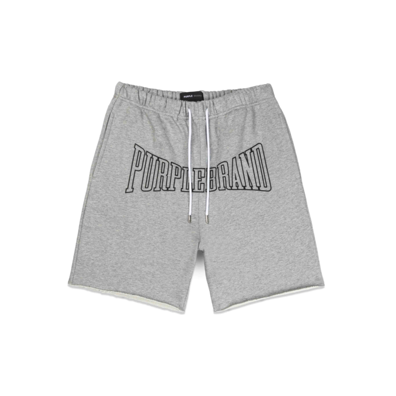 Purple Brand Fleece Sweatshorts Grey - PURPLE BRAND