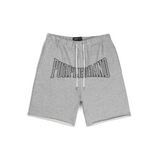 Purple Brand Fleece Sweatshorts Grey - PURPLE BRAND