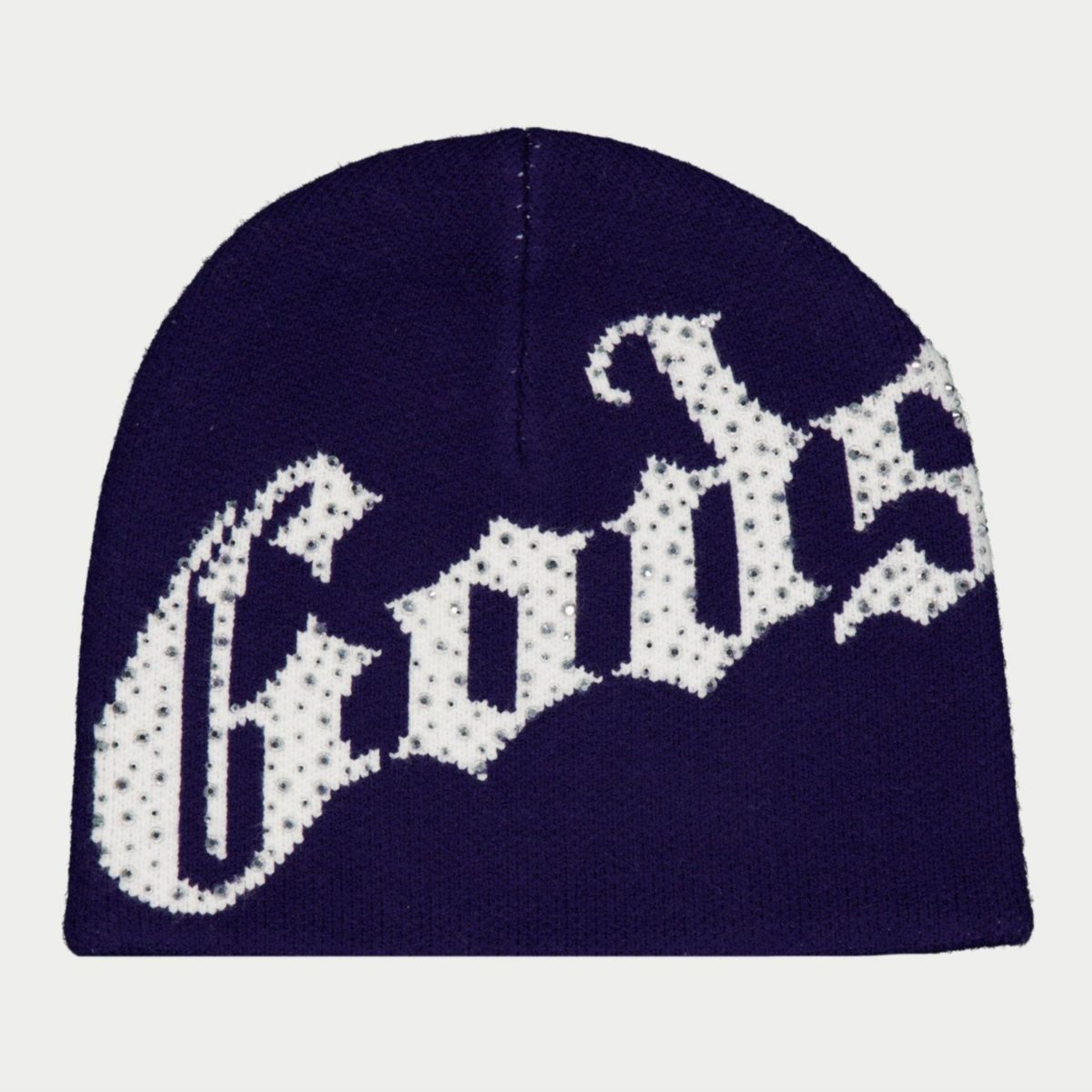 Godspeed OG Logo Studded Beanie (Navy/White) - Godspeed