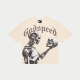 Godspeed Mankind vs Ai III Short Sleeve (Bone/Black) T-Shirt - Godspeed