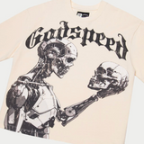 Godspeed Mankind vs Ai III Short Sleeve (Bone/Black) T-Shirt - Godspeed