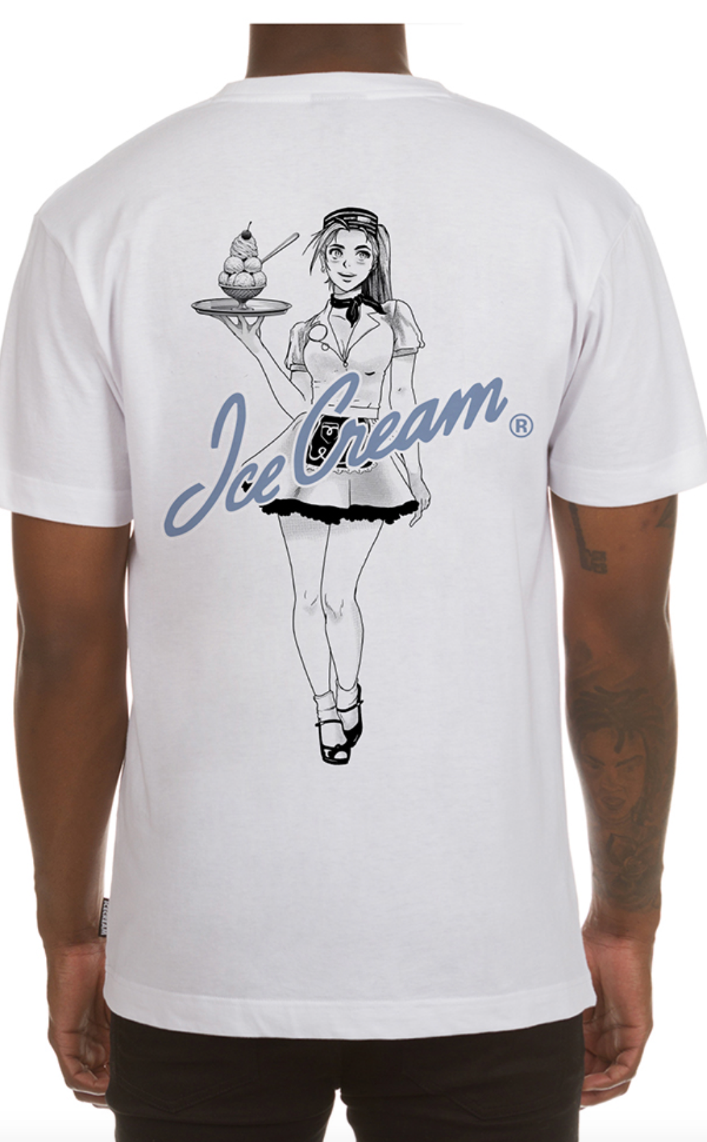Icecream Server ss tee (White) - Ice Cream