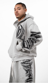 Mixed Emotion "Grey Faded" Hoodie - Mixed Emotion