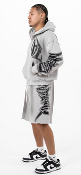 Mixed Emotion "Grey Faded" Hoodie - Mixed Emotion