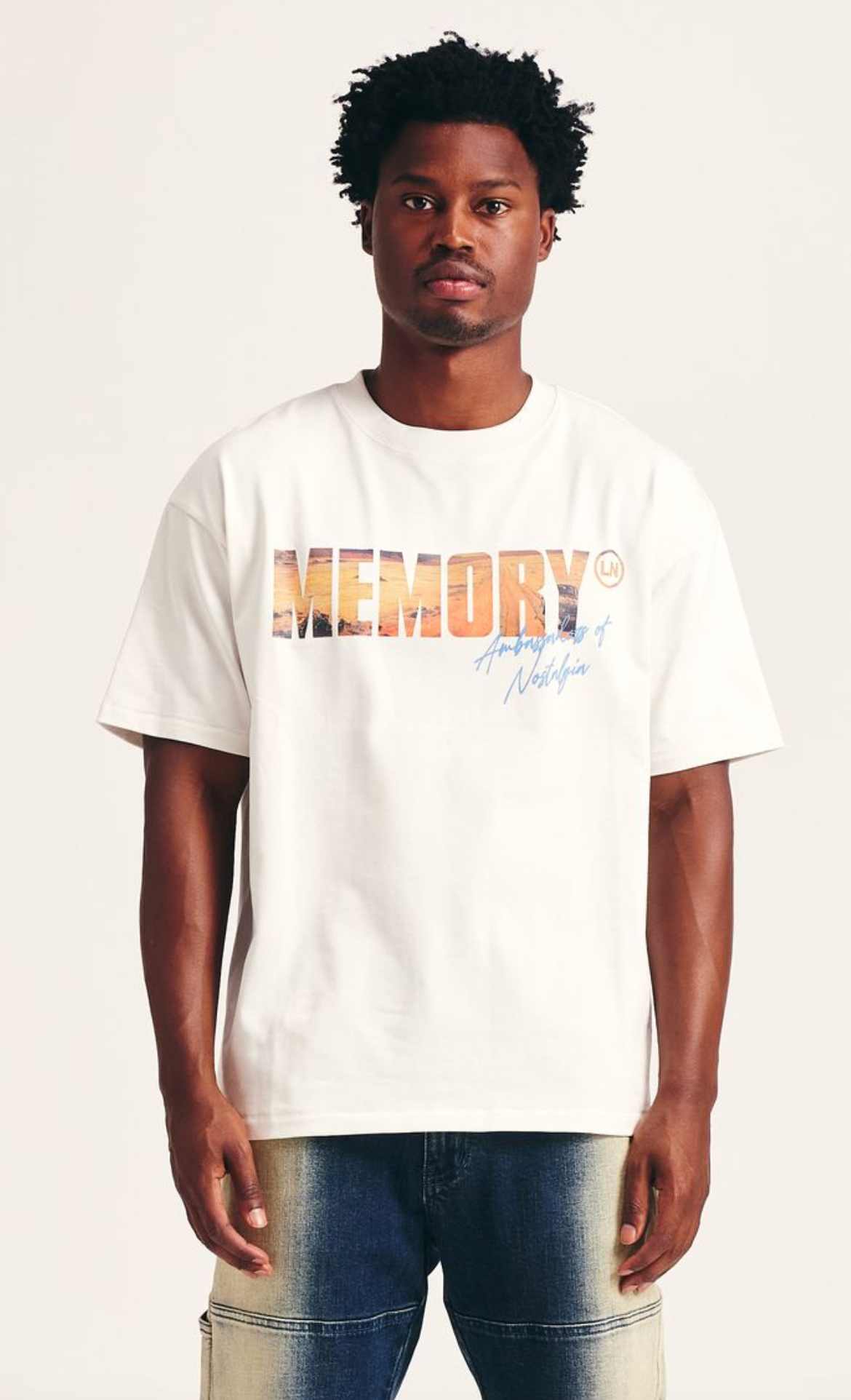 Memory Lane "Desert Scene" Off White Tee - Memory Lane