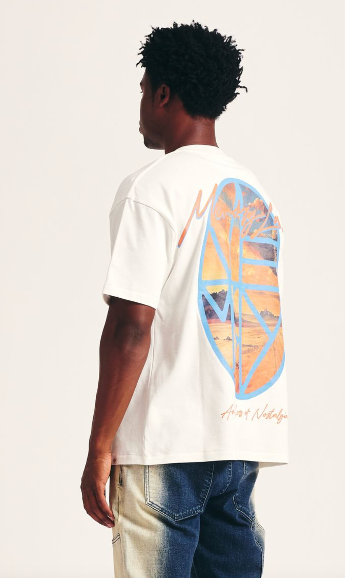 Memory Lane "Desert Scene" Off White Tee - Memory Lane