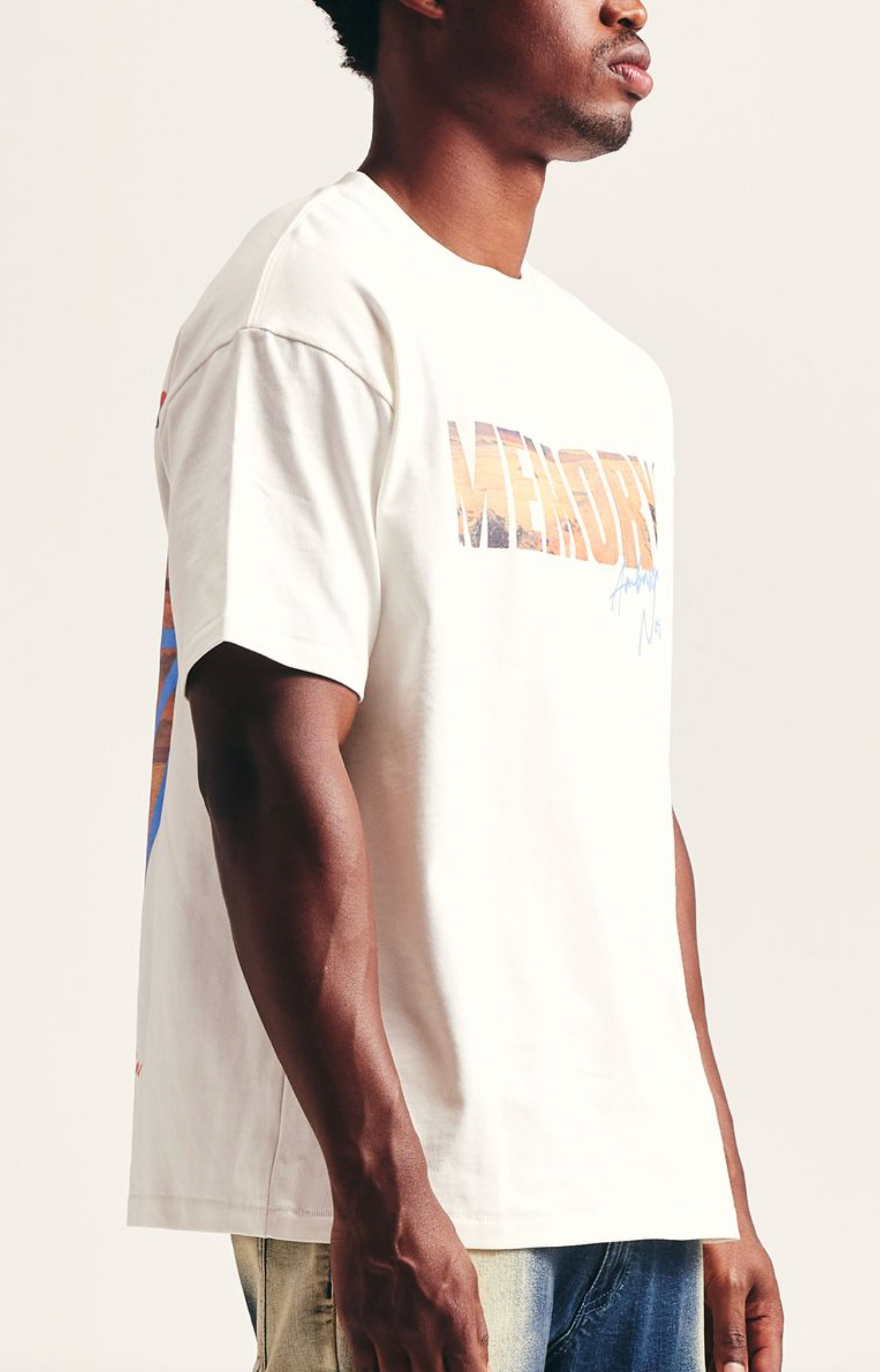 Memory Lane "Desert Scene" Off White Tee - Memory Lane