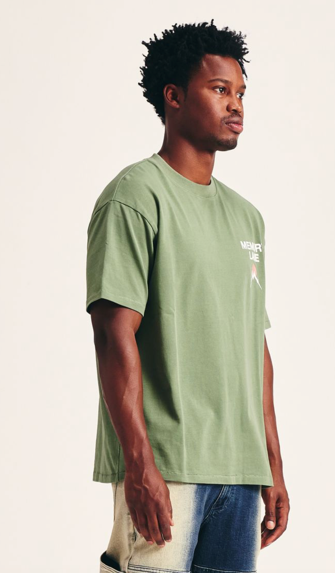 Memory Lane "Core Flip" Moss Tee - Memory Lane