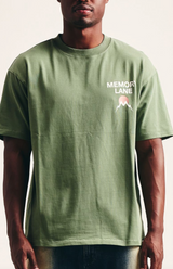 Memory Lane "Core Flip" Moss Tee - Memory Lane