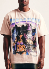 Memory Lane "Heavy Metal" LT Pink Tee - Memory Lane