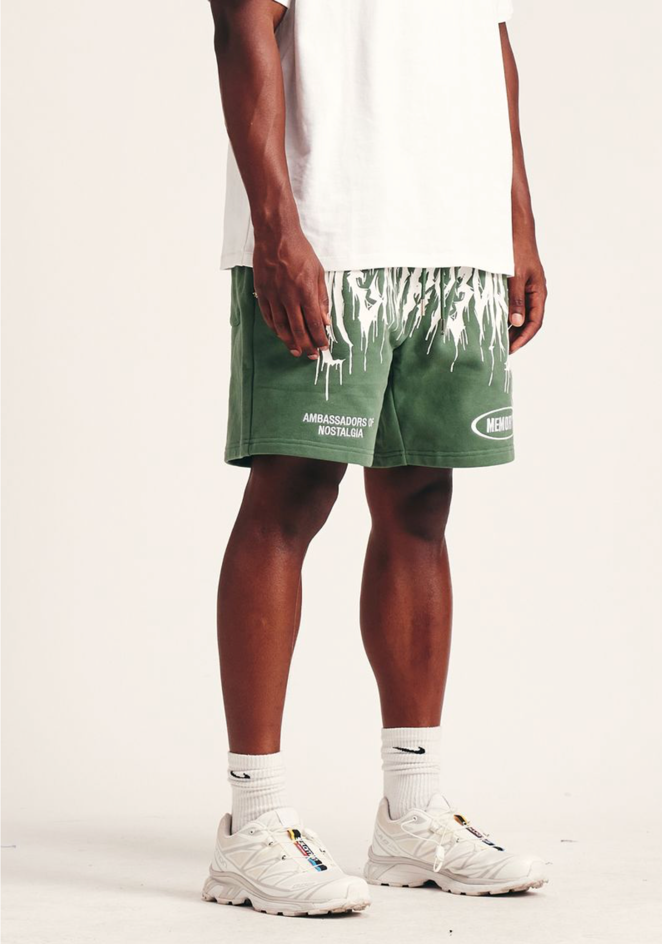 Memory Lane "Mash Up" Forest Sweat Shorts - Memory Lane