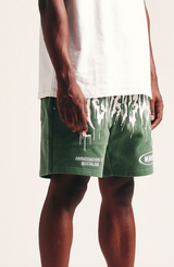 Memory Lane "Mash Up" Forest Sweat Shorts - Memory Lane