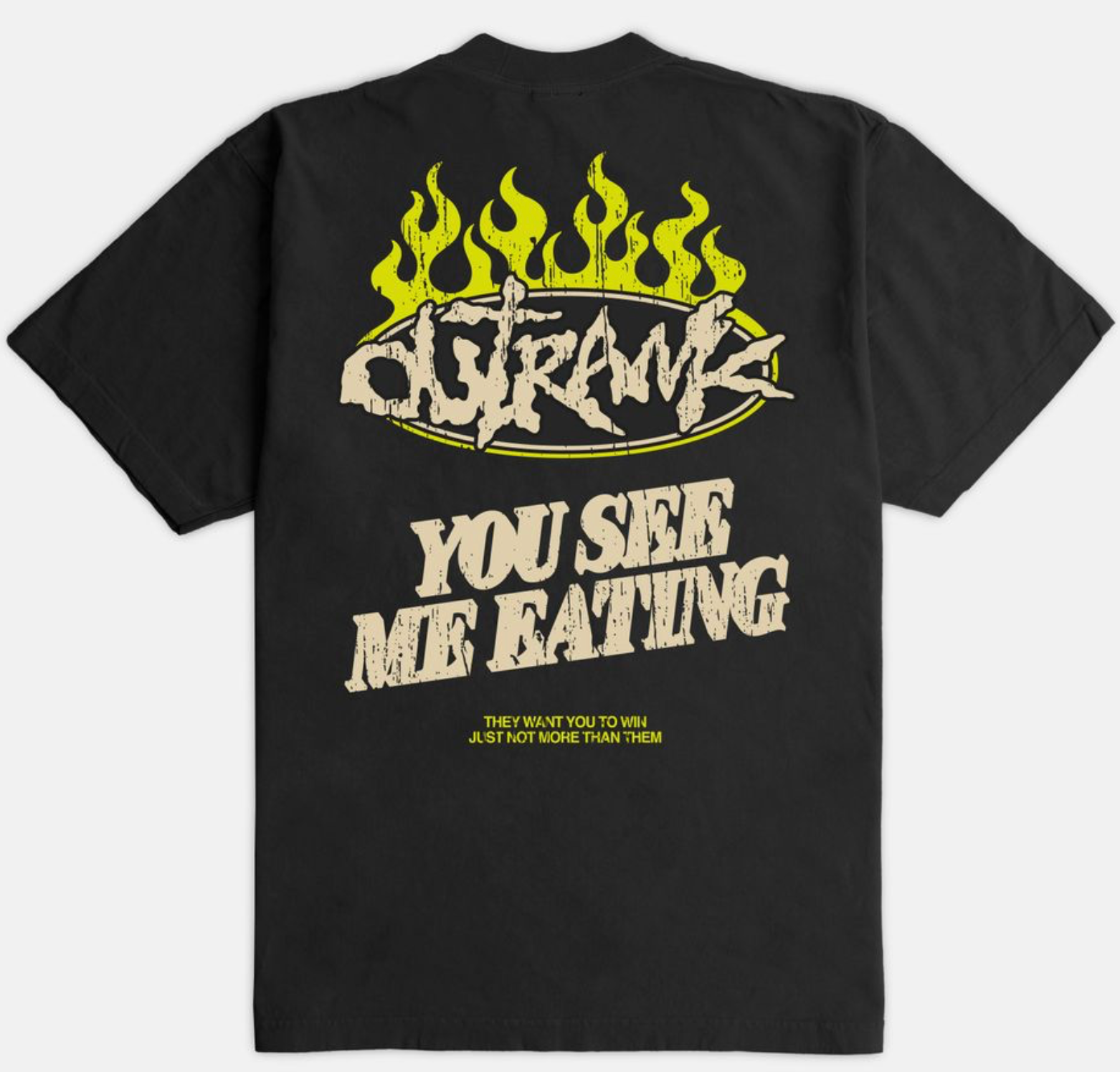 Outrank See Me Eating Heavyweight T-shirt (Black) - Outrank