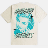 Outrank Handling Business Heavyweight T-shirt (Cream) - Outrank