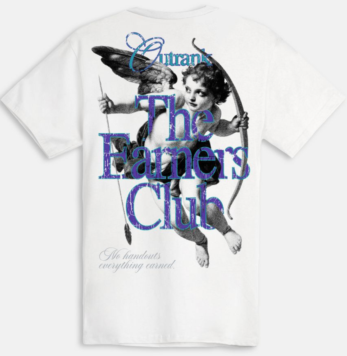 Outrank The Earners Club T-shirt (White) - Outrank