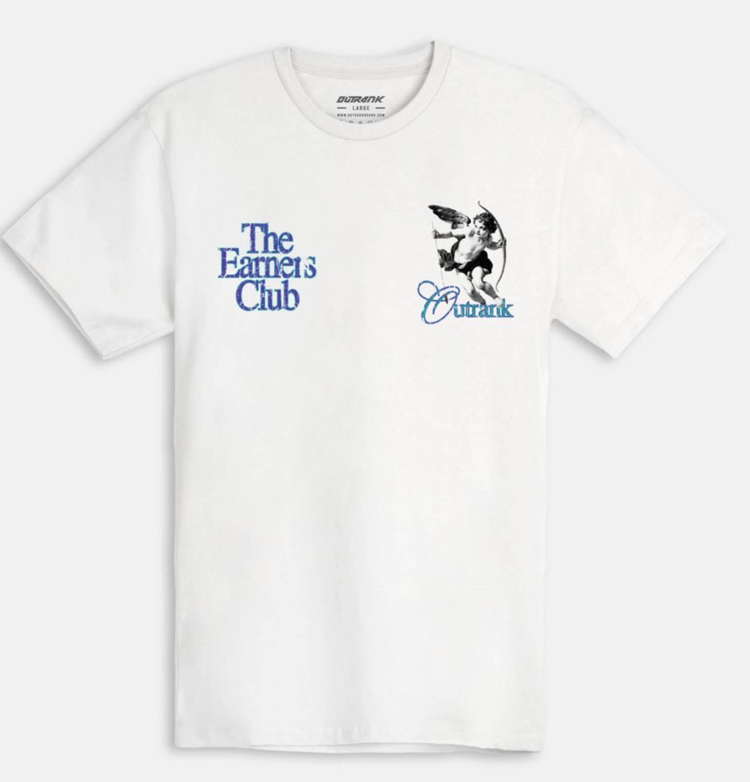 Outrank The Earners Club T-shirt (White) - Outrank