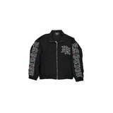 Mixed Emotion "ME" Rhinestone Nylon Jacket - Mixed Emotion