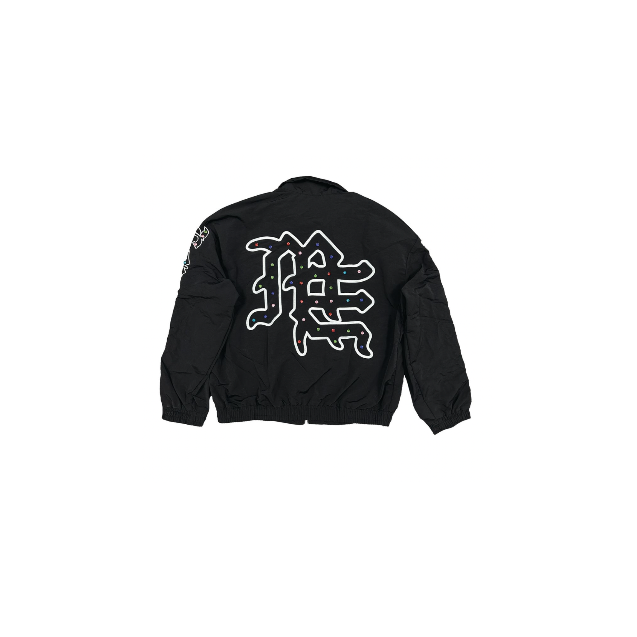 Mixed Emotion "ME" Rhinestone Nylon Jacket - Mixed Emotion
