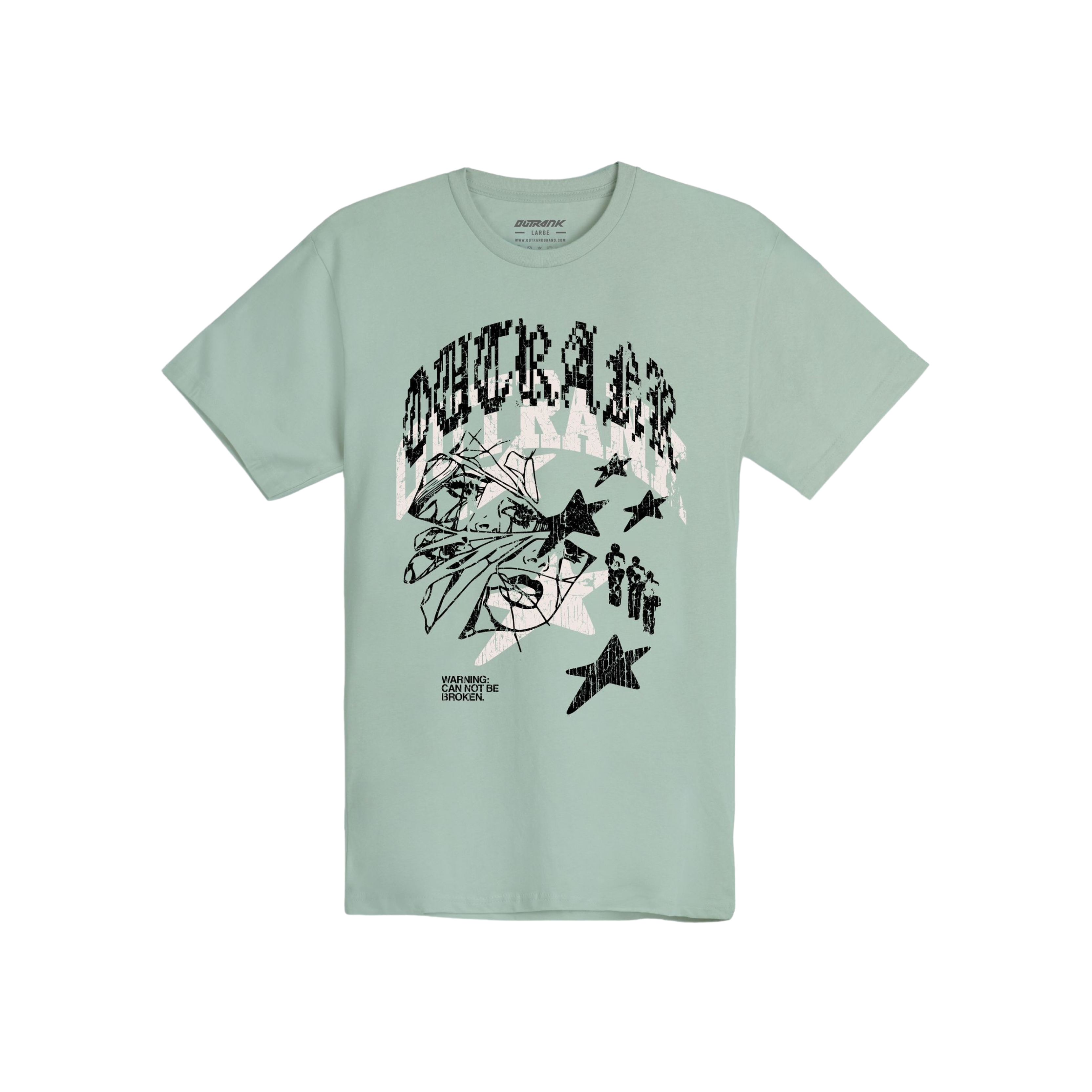 Outrank Cannot Be Broken Tee (Seafoam) - Outrank