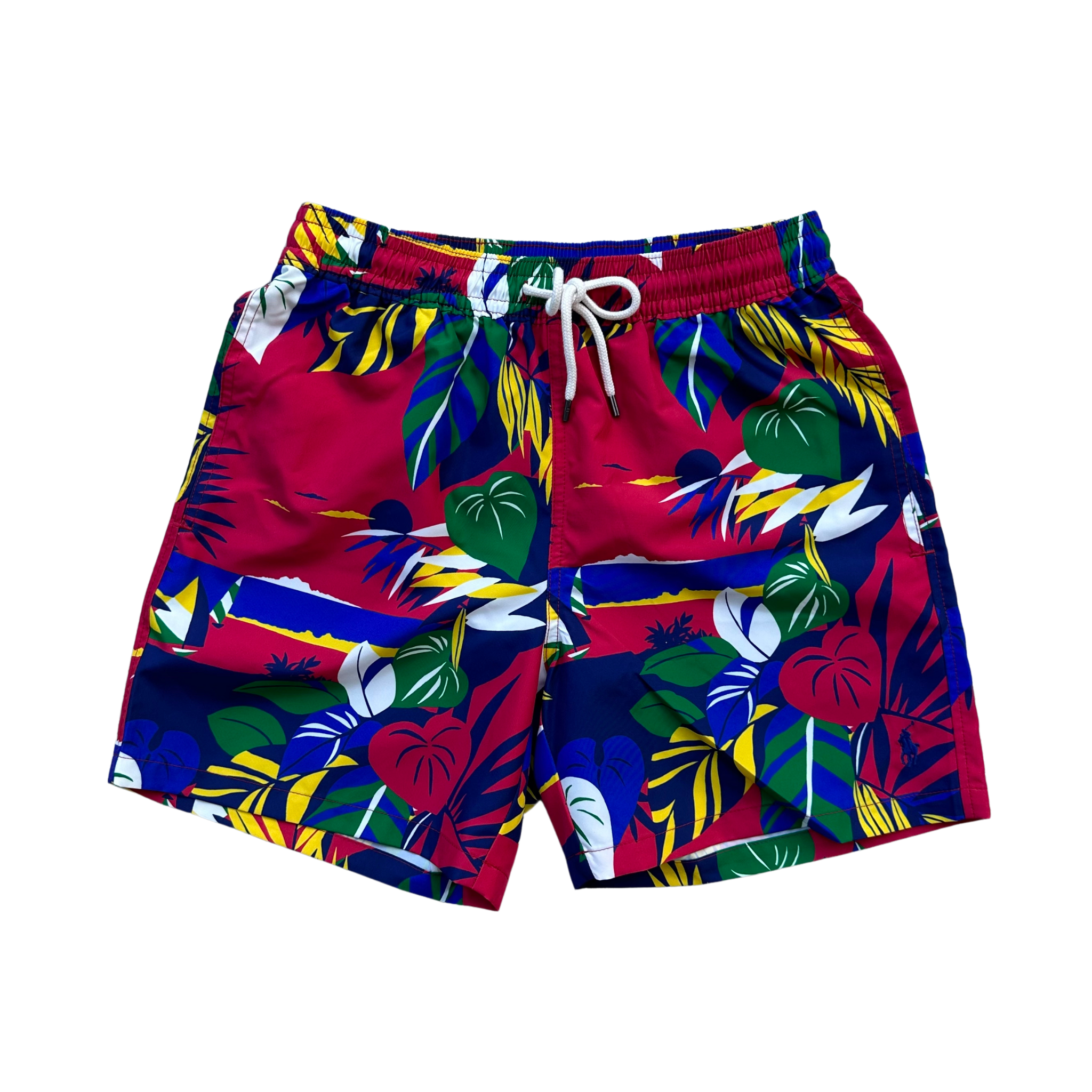 Polo Ralph Lauren Recycled Polyester Swim Trunks (Red) - Polo Ralph Lauren