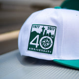 Mitchell N Ness Seattle Mariners 40th Anniversary Snapback (White/Green) - Mitchell & Ness