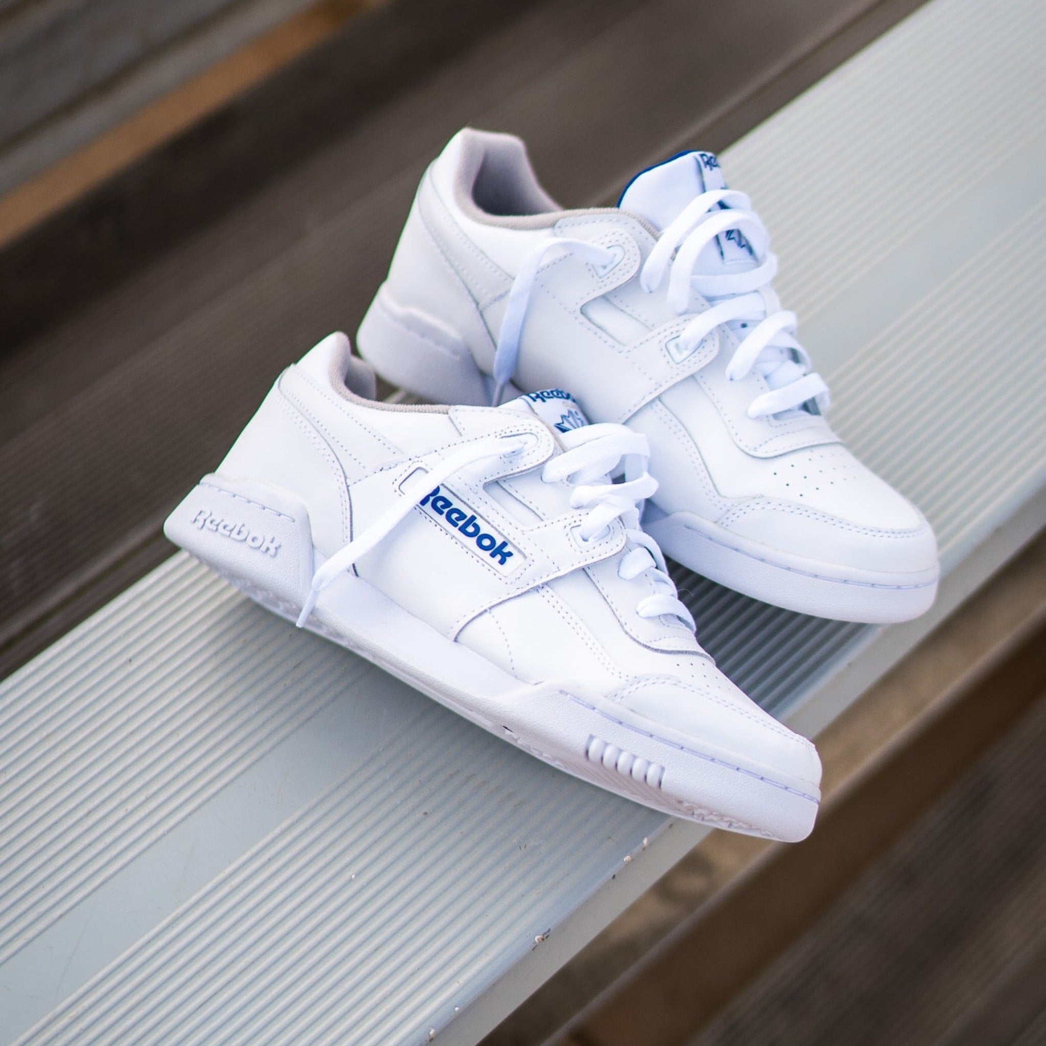 Reebok Workout Plus (White/Royal) - Reebok