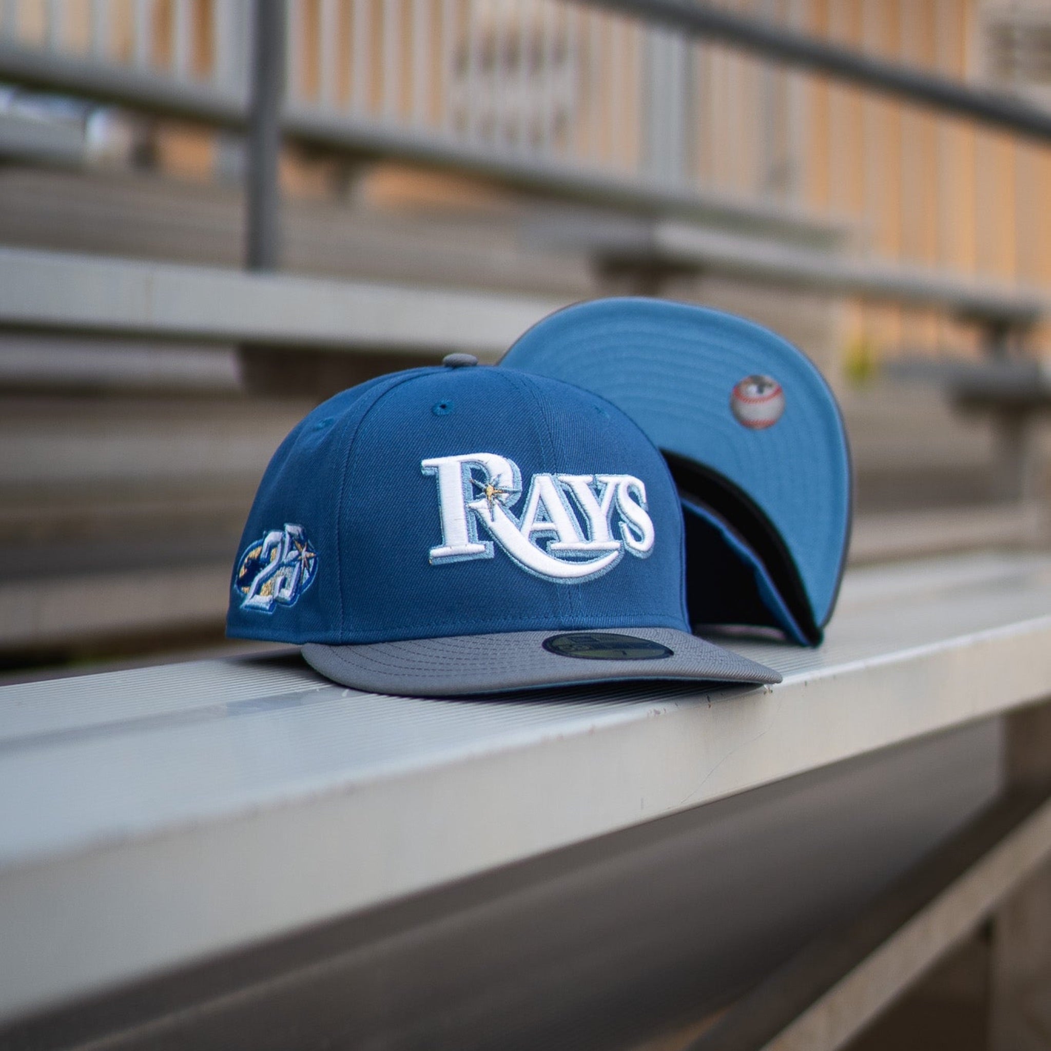 New Era Tampa Bay Rays 25th Anniversary Sky UV (French Blue/Flint) - New Era