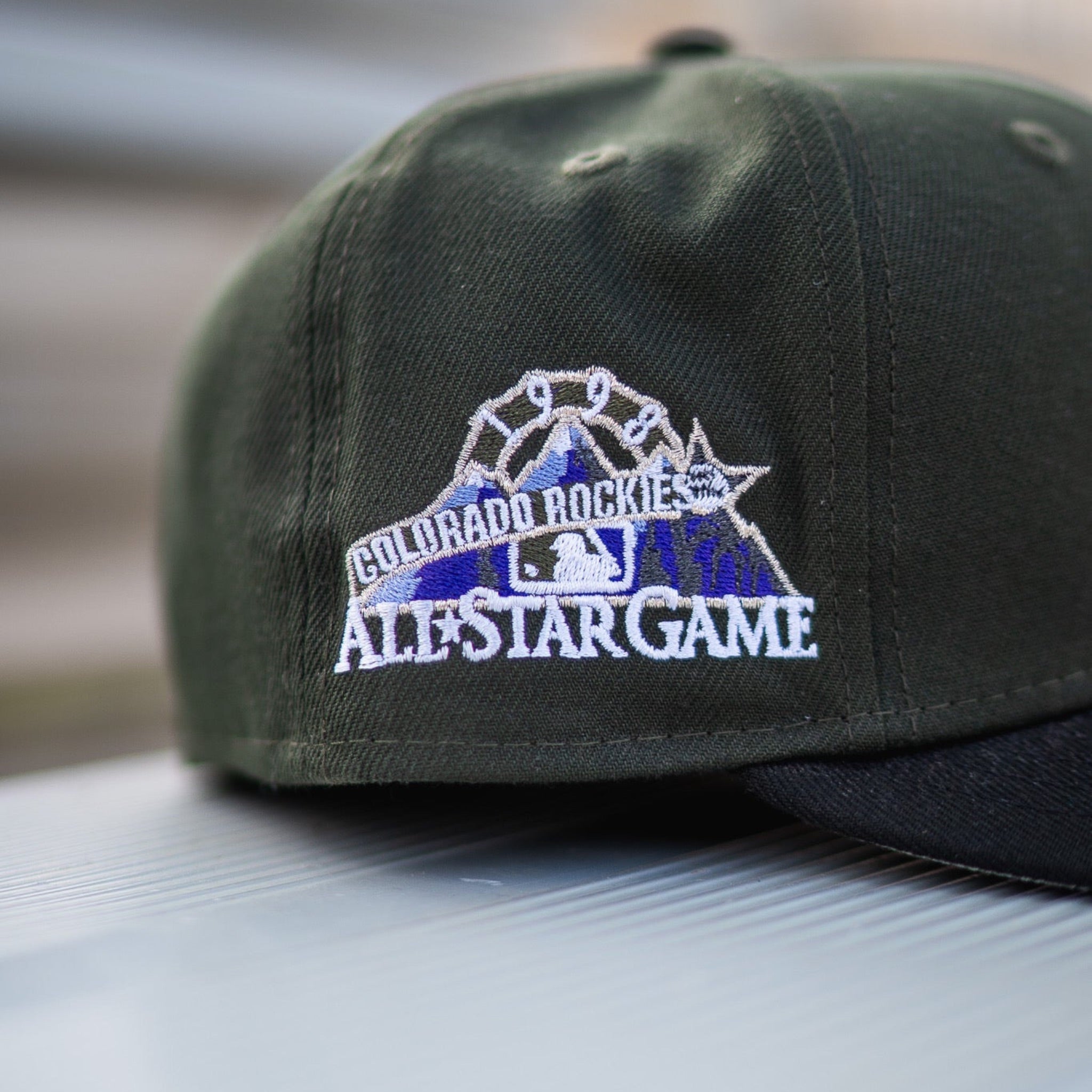 New Era Colorado Rockies 1998 ASG Good Grey UV (Dark Green/Black) - New Era