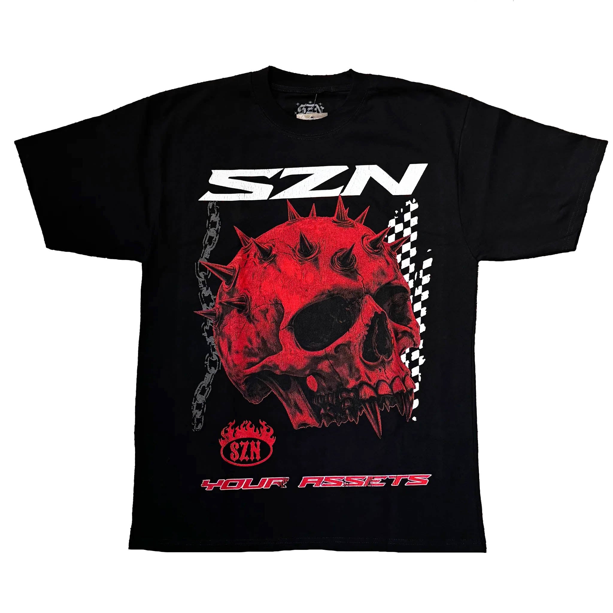 SZN Checkered Tee (Black) - SZN